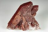 Natural Red Quartz Crystal Cluster - Morocco #199105-1